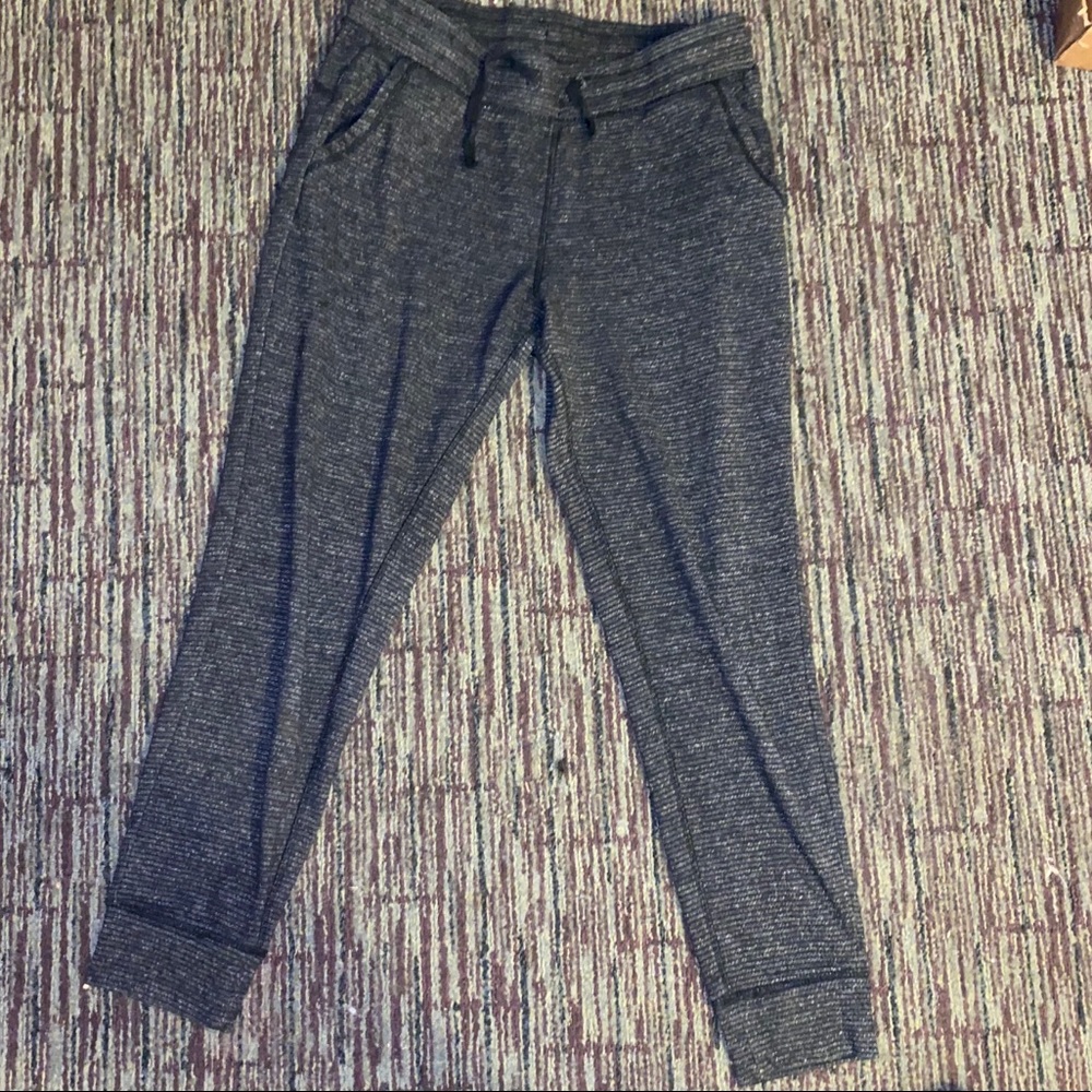 Black and grey Champion joggers